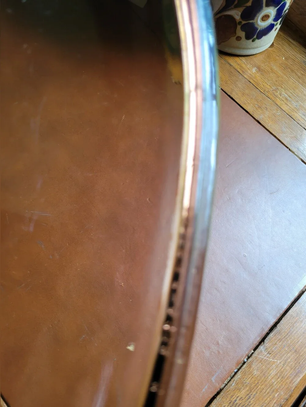 PYREX F-14-C Corning Ware Brown Oval Glass Lid, 9ish x 12 Inch